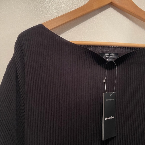 Black Maternity dress, short sleeve. Nwt. Size 10 - Picture 5 of 6